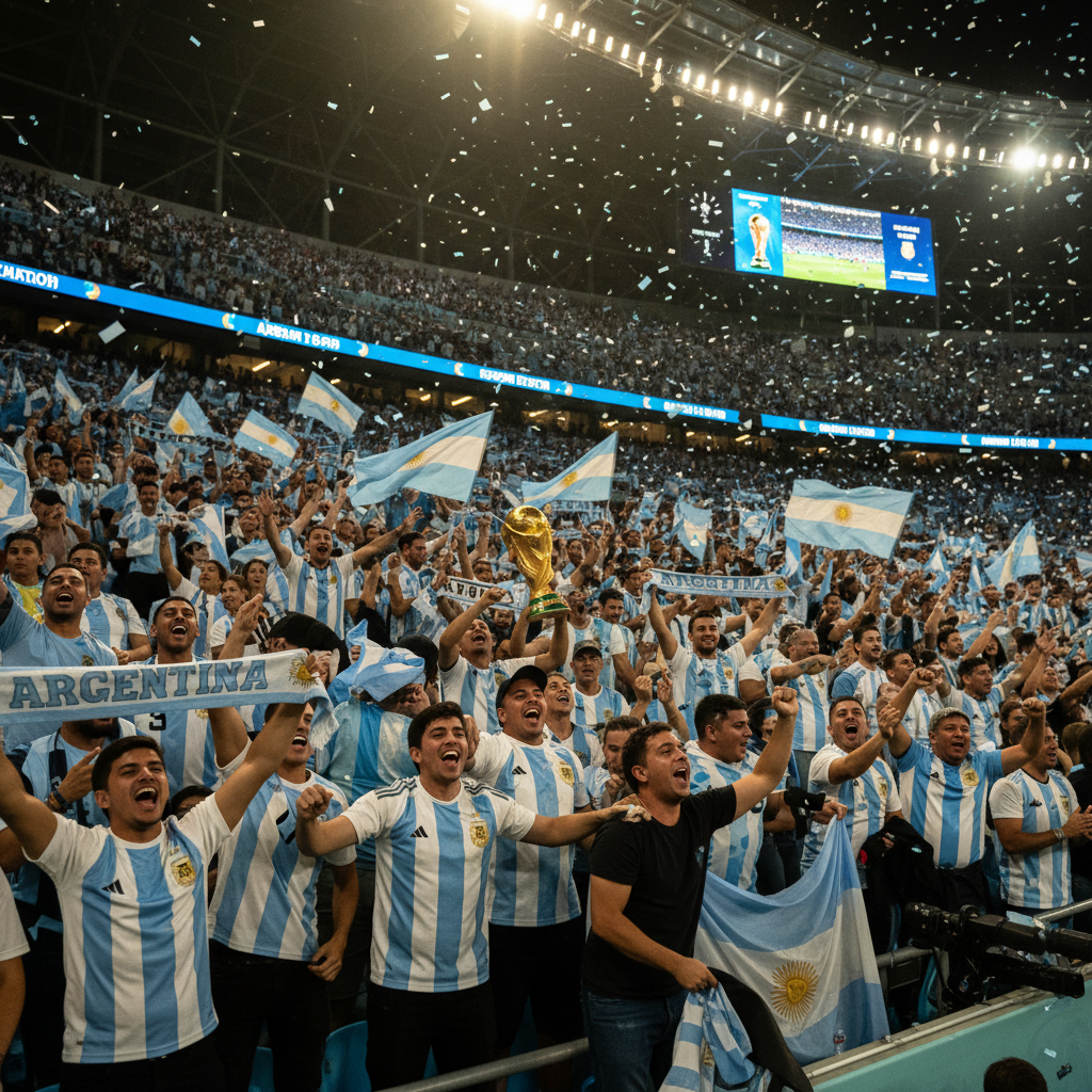 Vista del estadio con público durante un partido de la selección en el mundial 2026